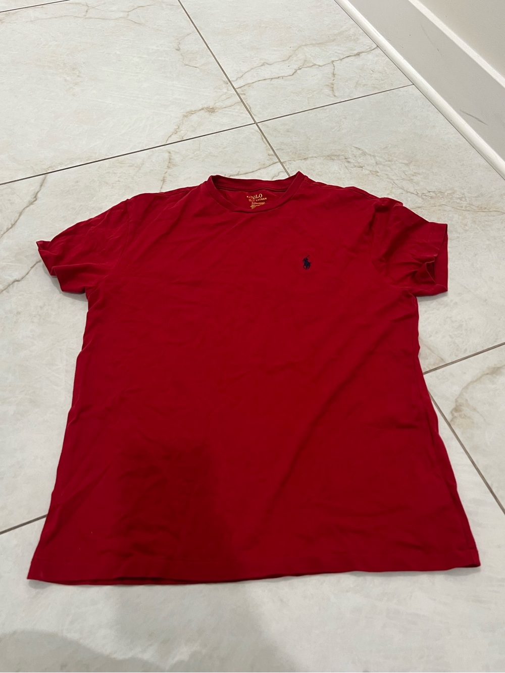 Polo Ralph Lauren Red Logo Short Sleeve T-Shirt Size Small